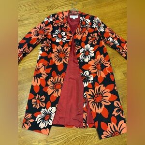 Ann-Louise Roswald Floral Trench Coat